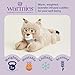 warmies Microwavable & Weighted Stuffed Animals, Bob Cat - Heated Stuffed Animal Plushie for Warmth & Comfort - Cute Soft Plush Toys for Boys, Girls, Babies & Toddlers