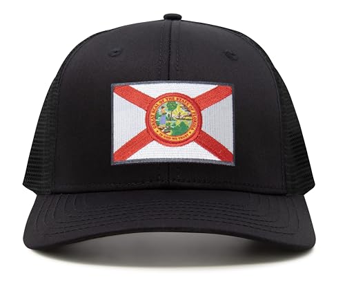 Image of International Tie State Hat for Men and Women, Adjustable Snapback Trucker Baseball Cap with Embroidered Patch
