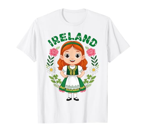 Ireland Traditional Dress Girl T-Shirt