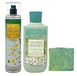 Bath & Body Works Chasing Fireflies Fragrance Mist and Body Wash Duo Set with a Fresh Forest Bar Soap - Full Size