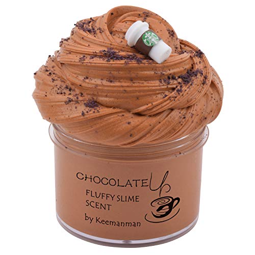 Keemanman Latte Butter Slime, DIY Slime Supplies Kit for Girls and Boys, Stress Relief Toy Scented Slime Toy for Kids Education, Party Favor, Gift and Birthday(7oz)