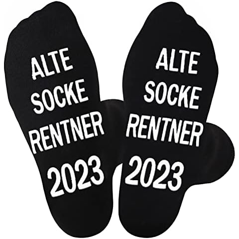 Jeasona Rentner Socken Herren Anti-Rutsch Rentner Geschenk Mann Lustig Ruhestand Geschenk Kollegin Geschenke Cover