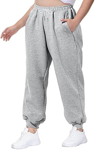 Gboomo Womens Plus Size Sweatpants Loose Athletic Jogger Pants High Waist Lounge Trousers with Pockets