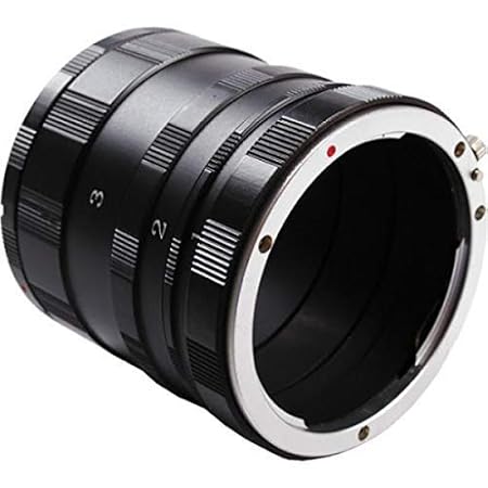CAMROLITE Macro Three-Ring Extension Tube Compatible for Nikon D5000 D5100 D5200 D7000 D7100 D3000 D3100 D3200 D90 D600 D610 Camera AccessoryS