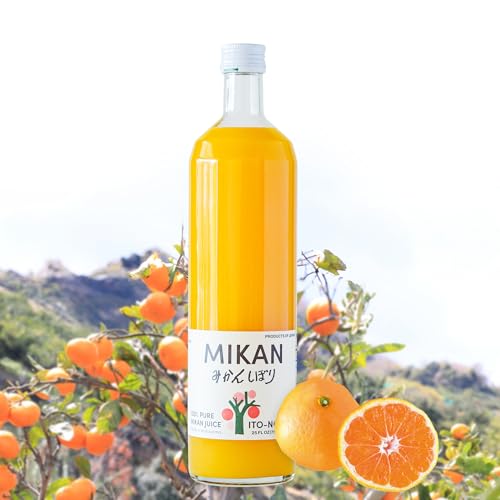 ITO-NOEN 100% Pure Mandarine Orange Juice 25.3 oz glass bottle made in Japan