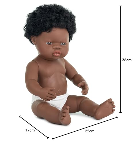 Miniland MINILAND31053 38 Cm Bambolotto Africano Senza Biancheria Intima - 10