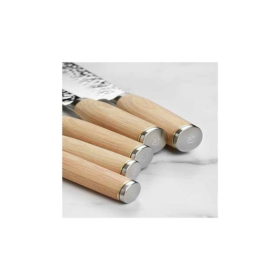 Shun-Premier-7-Piece-Knife-Set-with-Angled-Birch-Block Shun Premier 7 Piece Knife Set with Angled Birch Block