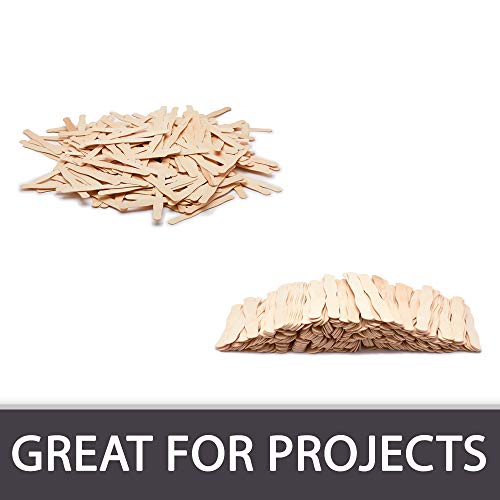 300 Pcs Jumbo Wooden Craft Sticks Pack - Bulk Popsicle Sticks For Arts & Crafts Projects, Holiday Ornament Crafting, Ice Cream, Waxing #TOP1