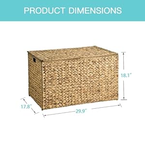  Water-Hyacinth-Storage-Basket-with-Lid-423-Gallon-160L-Blanket-Storage-Basket-with-Handles-Woven-Storage-Bin-Foldable-Metal-Frame-for-Bedroom-Laundry-Room-Natural