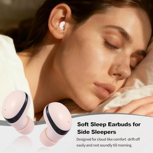 Kibubu Air 10 Mini Wireless Sleep Earbuds with LED Display & Charging Case — 42 dB Noise Cancellation, Ultra-Mini & Invisible Fit,Ultra-Light 2.3 g Each,Side-Sleeper Comfort, 25H Playtime (Skin) — view 4