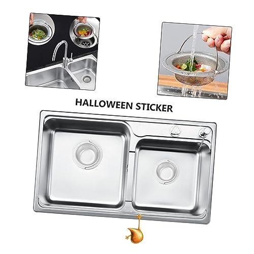 Colador de fregadero de acero inoxidable con mango miniatura 5