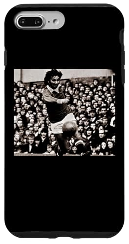 Man Utd George Best On The Ball 1971 �t�b�g�{�[�����[���h�J�b�v �X�}�z�P�[�X iPhone 7 Plus/8 Plus �p