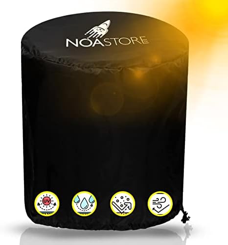 Noa Store BBQ Grill Cover | 31 Inches D, 20 Inches H | 210D Gas Grill Covers Heavy Duty Waterproof Used AS Smoker Cover, Gas Stove Cover, Griddle Cover, Kettle Grill Cover and BBQ Cover