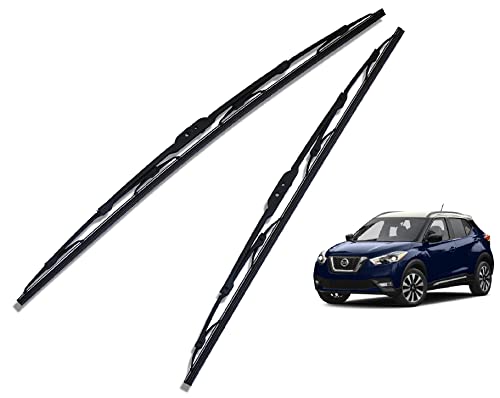 Image of Euro Care Metal Type Wiper Blade Compatibility with Kicks Windshield Car Wiper Blade Size D-26,P-16