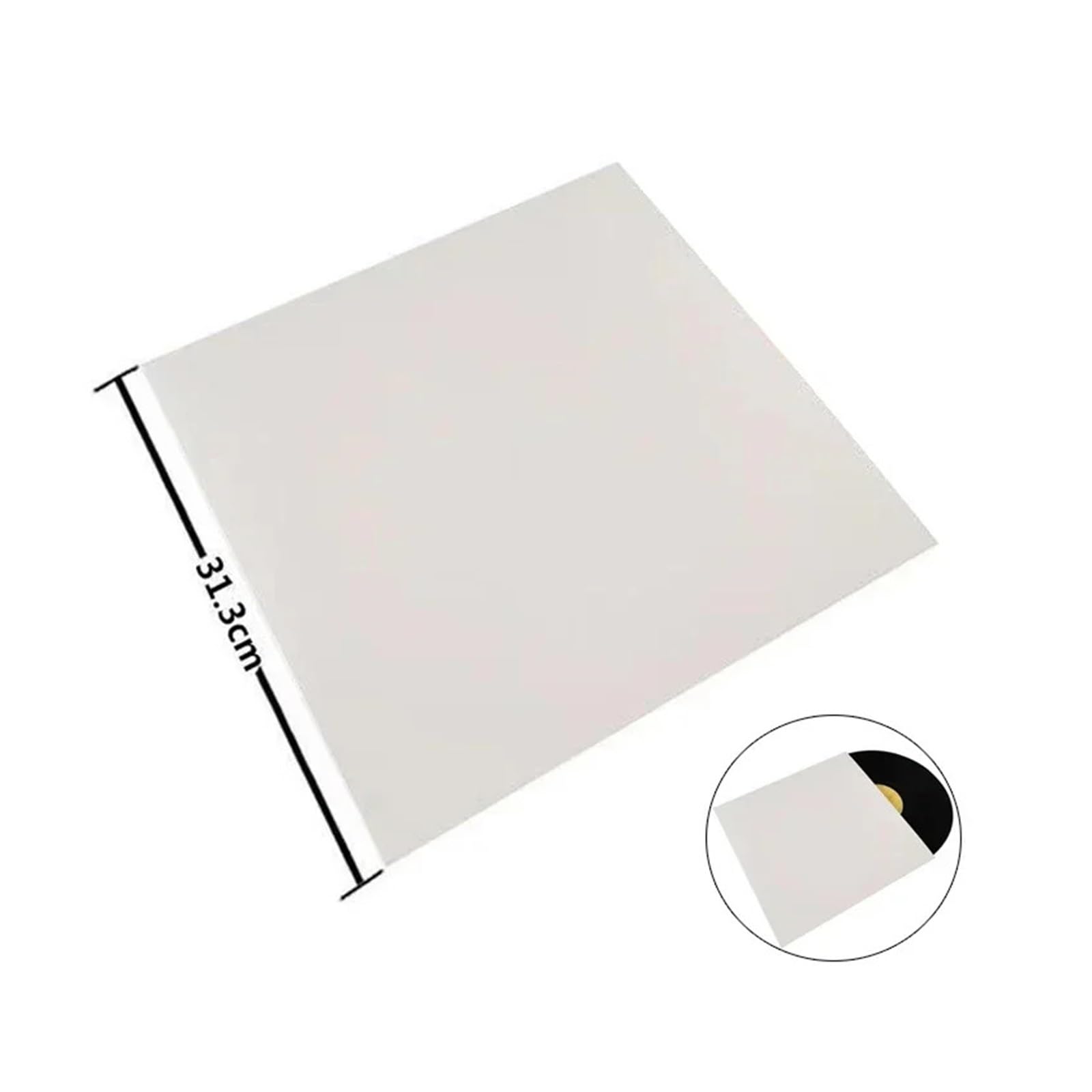 Copertine Interne per Dischi in Vinile 10PCS 12 Pollici Buste for Dischi in Vinile copertine protettive for Album for LP in Carta Kraft Interne antistatiche for in(Without Hole-Brown)