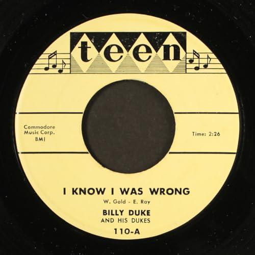 BILLY DUKE & DUKES i know i was wrong TEEN 45 image 4