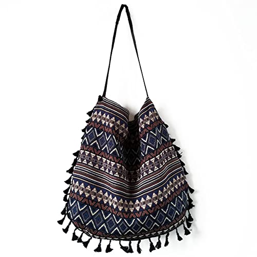 トートバッグ レデース キャンバス ボヘミアンパターン 手提げ袋 ファッション カジュアル おしゃれ 通勤 通学 旅行 ショッピング プレゼント