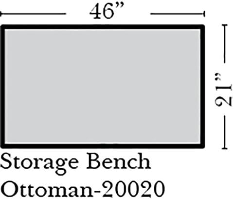 Sunset Storage Bench Ottoman in Leather, Shadow Legs, Navajo Caramel