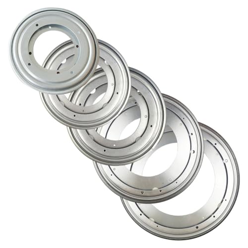 RichVibe Plateau tournant à roulement rotatif Lazy Susan - 35 cm - Pour cuisine, salle à manger, décoration de gâteaux, aliments, épices