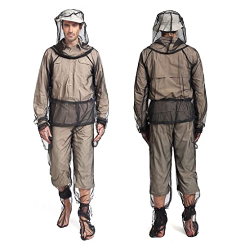 Mosquiteras transpirables en set de ropa antimosquitos de 4 piezas 3