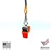 American Whistle Corporation Personal Safety Whistles with Lanyards- Emergency Whistles Family 4 Pack - 3 Durable Orange Whistles 1 Metal Brass Whistle with 4 Lanyards