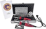 (Stage 1) TRUArt Wood and Leather Pyrography Dual Pen Set – 30W and 15W, Gourd (35 Tips, Aluminum...