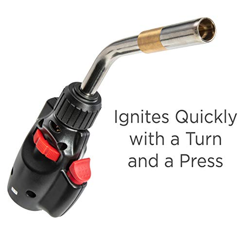 Ivation-Trigger-Start-Propane-Torch-High-Temperature-Flame-Torch-2372F-wEasy-Trigger-Start-Ignition-Adjustable-Flame-Control-for-Light-Welding-Soldering-Brazing-Heating-Thawing-More