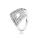 Produktbild Pandora Damen Ring Geometrische Linien in silber mit Zirkonia Steinen besetzt
