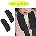 2 Pcs Car Seat Straps Shoulder Pads for Baby Stroller, Baby Stroller Seat Belt Strap Covers for Newborns Infants Kids, Baby Stroller Car Seat Strap Covers for Car Seats, Baby Stroller (Black)