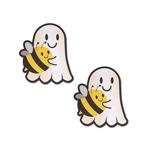 PASTEASE Halloween Pasties - Nipple Covers for Festivals, Raves, & Lingerie | Costume Accessory | Latex Free & Made in USA - White