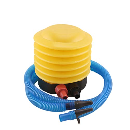 N/N Portable Bellows Foot Pump with Hose, Plastic Labor-Saving Air Inflatable Pump for Sports, Mattress, Inflatable Boat, Exercise Ball, Balloon, Swimming Ring, Pool Toys