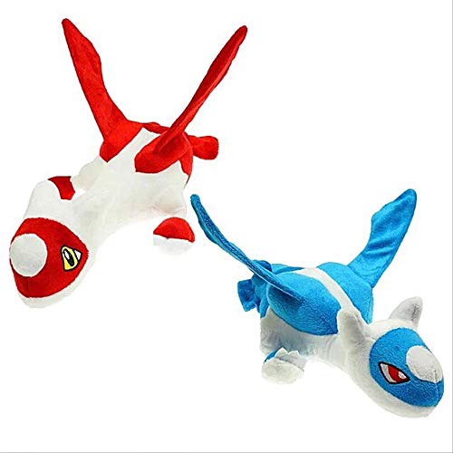 Pliers 30cm 2pcs  Set Plush Toys Latias Latios Red Blue Plush Doll Cartoon Figure Stuffed Animal Kids Toys