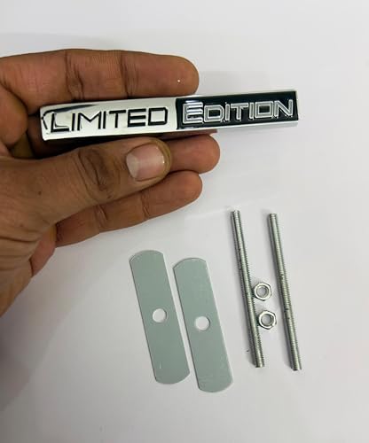Image of Emblems for Car & Bike Metal Lo.go and Grill Me.tal Lo.go, Auto Accessories for Car Emblem 3D Badge Auto Racing Sport Sticker Grand Tourer Decal. (Chrome Black Grill Limited Edition)