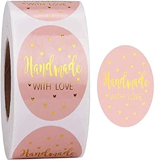 Thank You Stickers,500pcs Gold Foil Round Stickers,1.0 Inch,8 Unique Designs,Thank You Sticker Roll, Baby Gift and Wedding Stickers Labels, Wrapping Supplies for Handmade Goods Small Business Owners