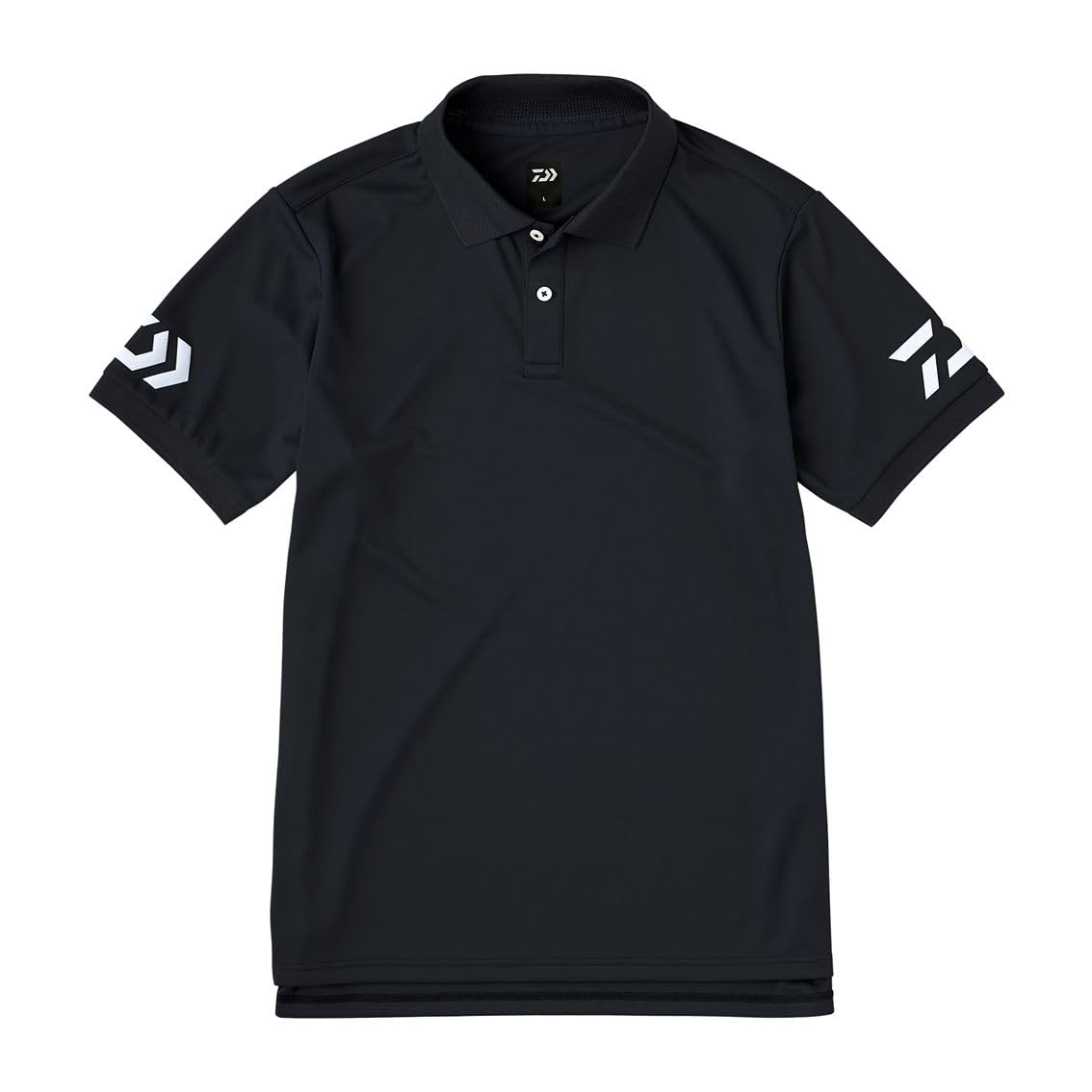 Daiwa DE-7925 Short Sleeve Polo Shirt, Various (2025 Model) multicolor (black / white) M