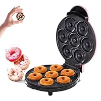 Mini Donut Maker Machine Met Instelbare Temperatuur Dubbelzijdige Verwarming Maakt 12 Donuts Voor Keuken