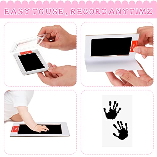 Teling JG-TELING-1905 48 Pcs Inkless Baby Footprint Kit Includes 16 Pcs Colorful Ink Pad And 32 Pcs Imprint Card thumb #3