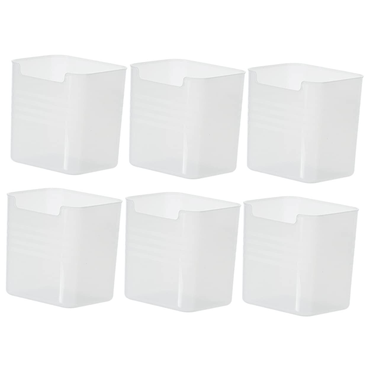 Baluue 6stücke Kühlschrankbox für Lebensmittel Kühlschrank-aufbewahrungsbox Seitenbox für Gemüse Organizer für Kühlschrank Sortierfach für Vorräte Behälter für Speisekammer Stapelbare