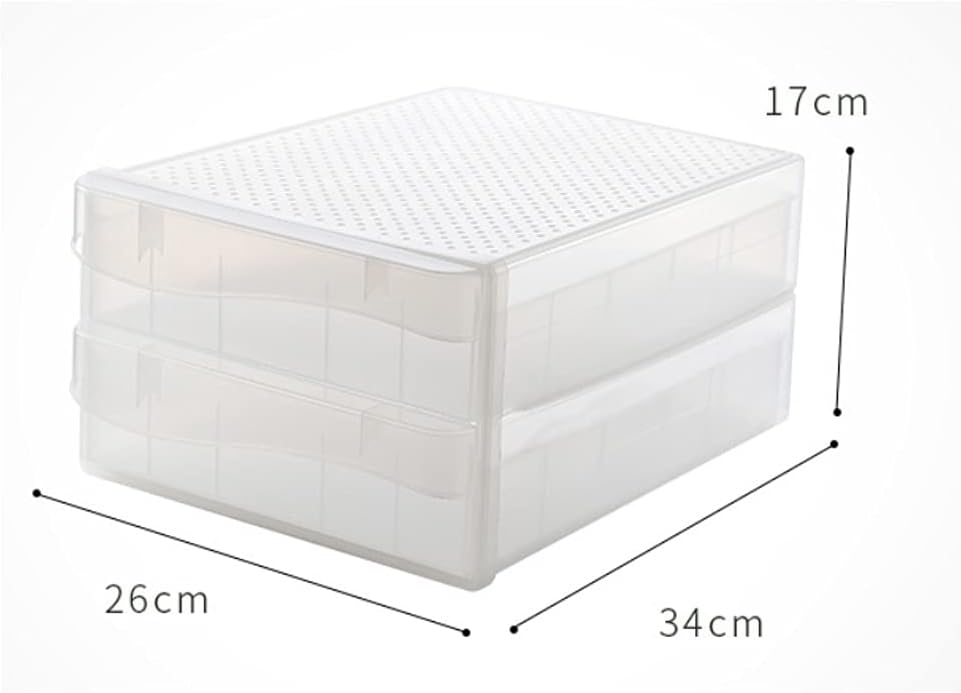 Egg Rack Plastic Storage Box Container, Refrigerator 60 Grid Household Kitchen Collection Tool