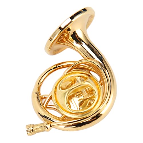 Miniature French Horn, Exquisite Miniature French Horn Model with Storage Box for Music Festival Decoration, Party Decoration, Gifts And So On