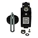 FP 656-4 | FP656-4 | PIZZATO Standard Roller Lever Limit Switch with 50mm Rubber Roller, Adjustable for Length and Reach,