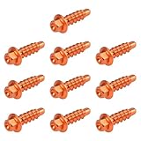 AS Axis Spindleon Kit de 10 Vis de Carénage Moto en Aluminium Compatible avec KTM SX SXF XC XCF EXC EXCF XCW TPI SD 6D Orange