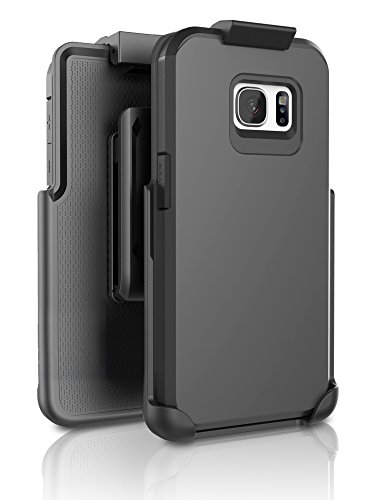 Samsung Galaxy S7, Encased ToughSHIELD Slim Hybrid Case & Belt Clip Holster (Smooth Black)