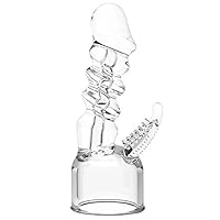 Power Massager Head Super Dong, Transparent, Ø4,5-Ø6 cm