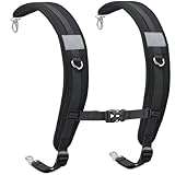 PITOZER Backpack Straps, Backpack Shoulder Strap for Bags Strap Replacement Padded Bag Strap Adjustable Back Pack Attachment with Metal/Plastic Clips for Backpack Sprayer/Dry Bag