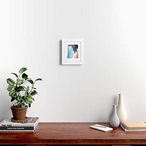 Deny Designs Social Proper Framed Art Print, White Classic (8" x 10"), Moving Mountains