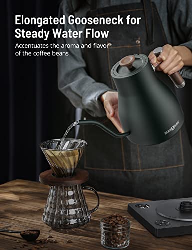 Image of Electric Kettle Temperature Control, 1.7L 1500W Electric Tea Kettle with 13 Temperature Settings, Strix Thermostat, LED Display&Touch Control, Auto Shut-Off Protection, Boil Dry Protection