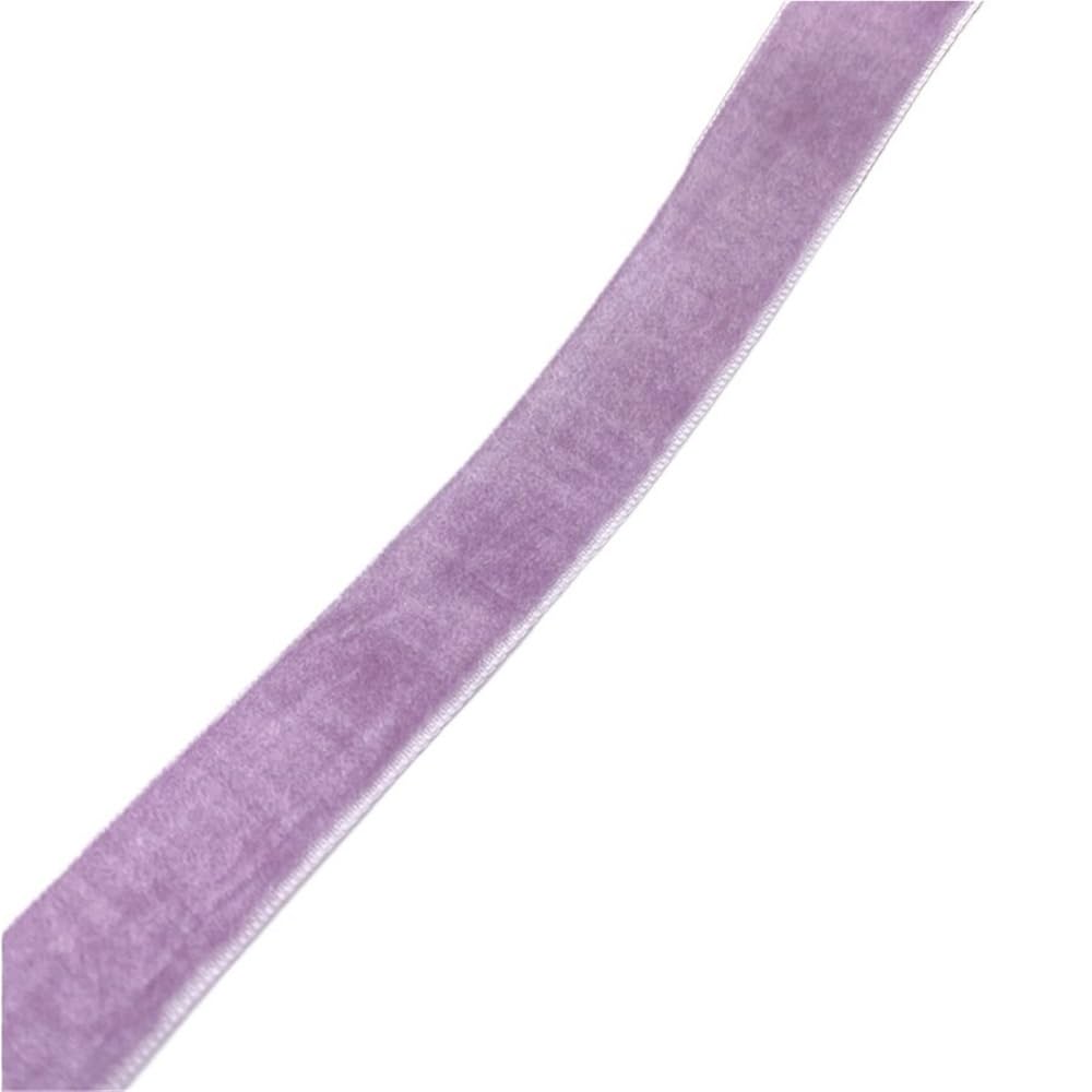 Samtband, Vintage-Samtband mit einseitigen Fransen, mehrfarbig, 6–38 mm breit, mehrere Längen(Rose,15mm x 5yards)