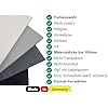 Plaque PVC Noir Sur Mesure Diconfa – Épaisseur 2 Mm, Dimensions 200x200 Mm, Idéale Pour Bricolage Et Modélisme