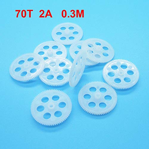 Nologo Wyx-Chilun, Pinion Modulus 0.3M Plastic Gear Remote Control Helicopter Accessories Aircraft Model Reduction Copper Gear (Size : 7T 1A Copper) #TOP4